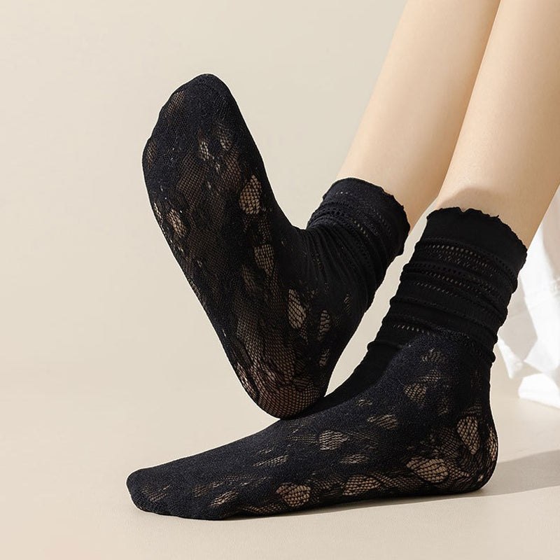 Chaussettes Respirantes En Dentelle