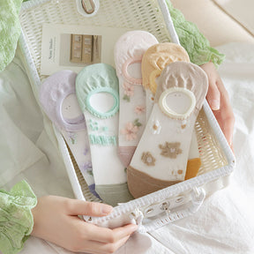 Chaussettes Fleuries Respirantes
