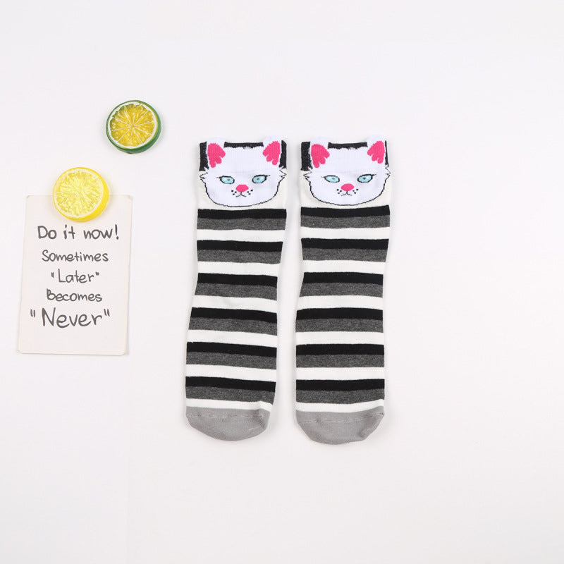 Chaussettes À Motifs De Chat Créatifs