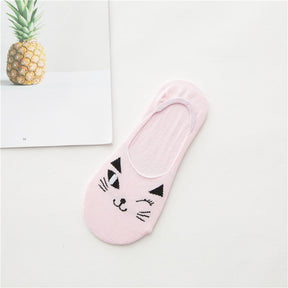 Chaussettes Décontractées À Motif Chat