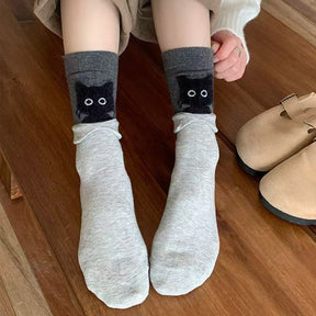 Chaussettes Créatives À Motif De Chat