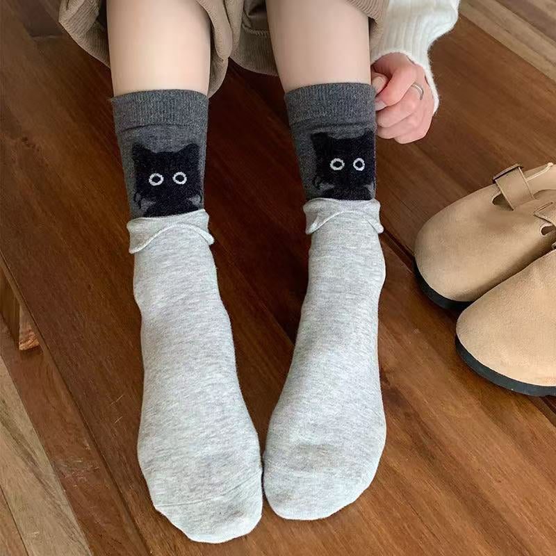 Chaussettes Créatives À Motif De Chat