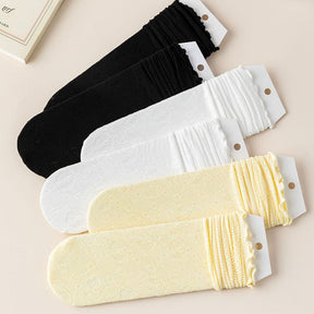 Chaussettes Respirantes En Dentelle