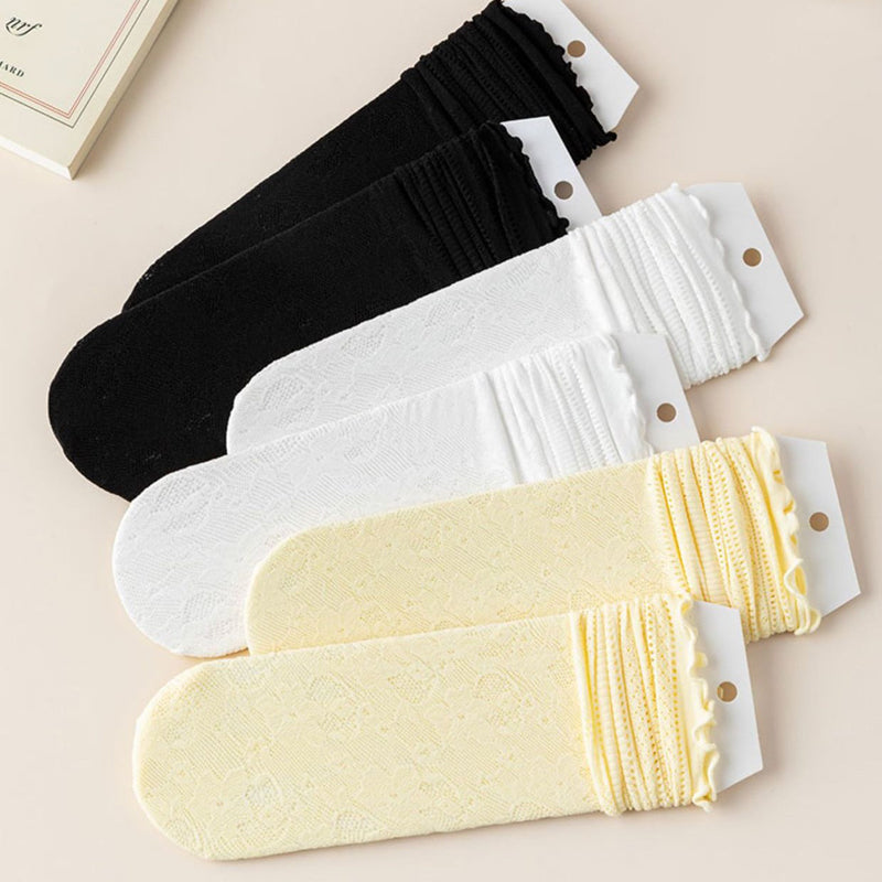 Chaussettes Respirantes En Dentelle