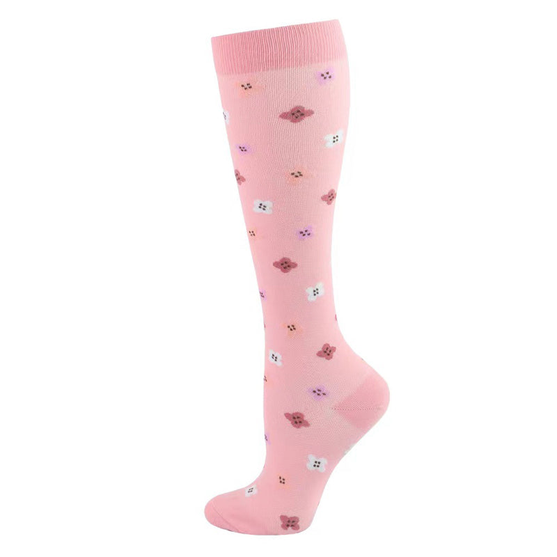 Chaussettes Décontractées À Imprimé Floral
