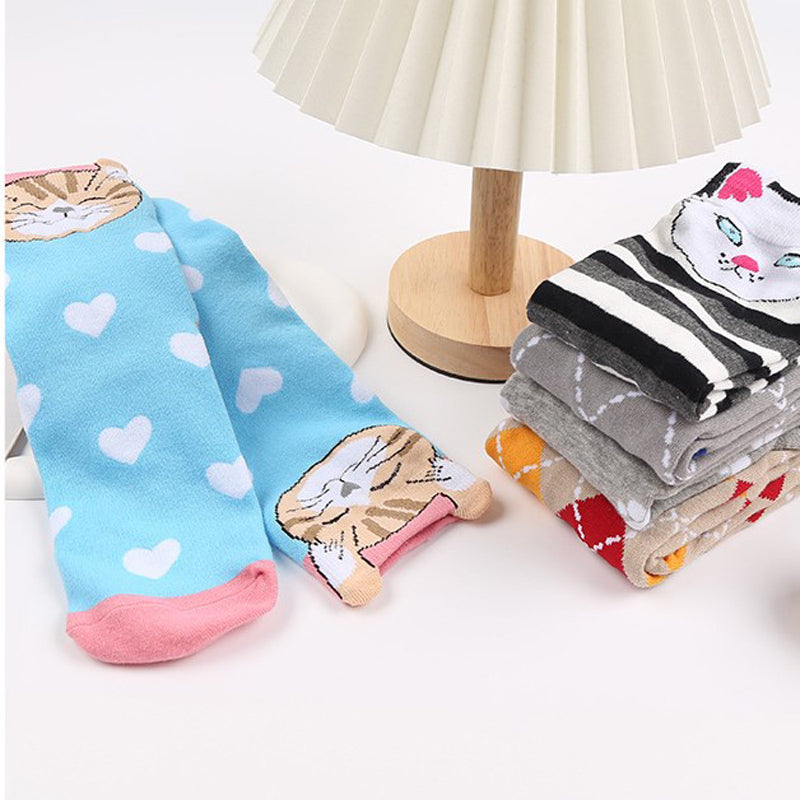 Chaussettes À Motifs De Chat Créatifs