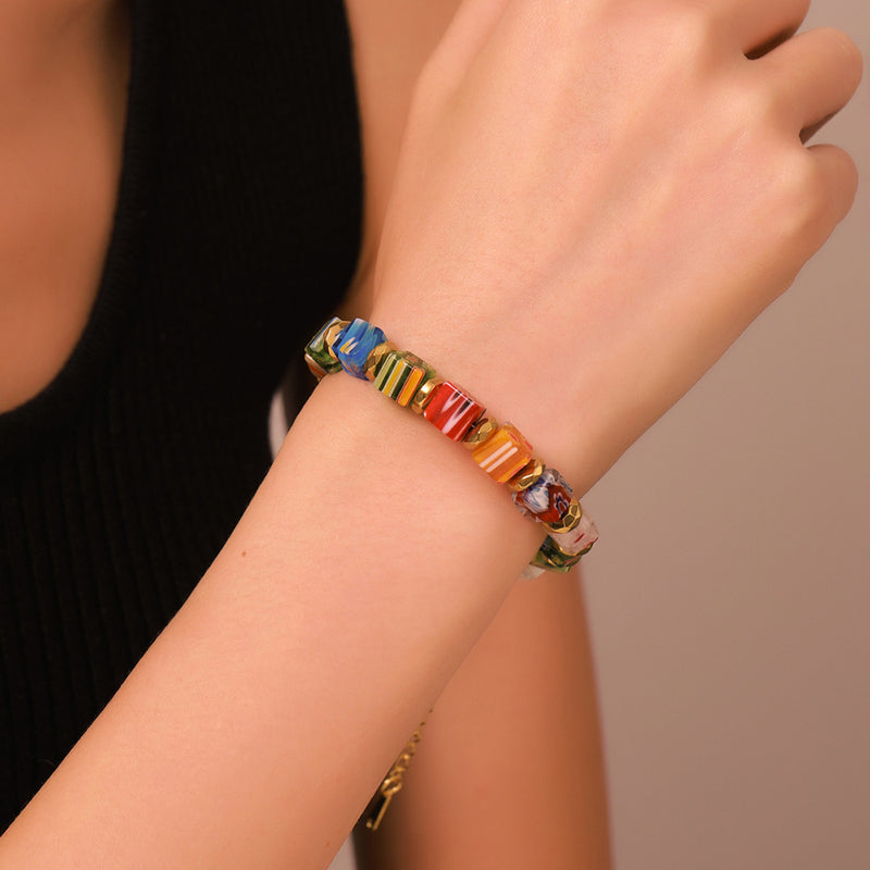 Bracelet De Perles Colorées Bohème