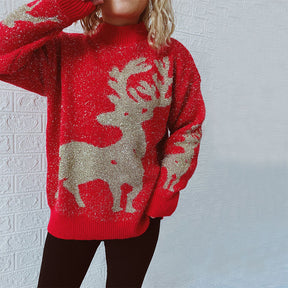 Pull En Tricot De Noël Décontracté