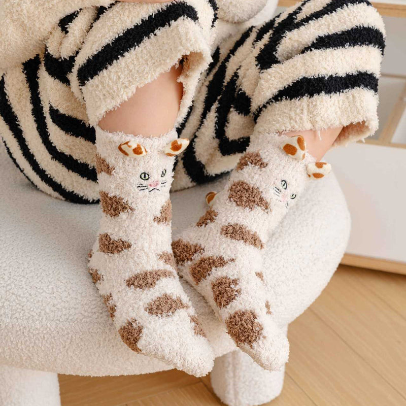 Chaussettes Chaudes De Dessin Animé