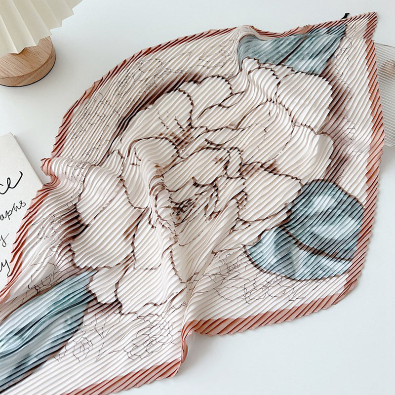 Écharpe À Imprimé Floral Vintage