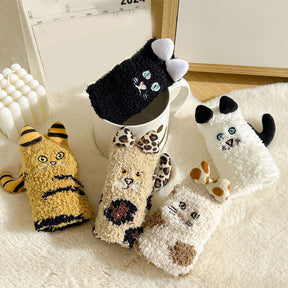 Chaussettes Chaudes De Dessin Animé