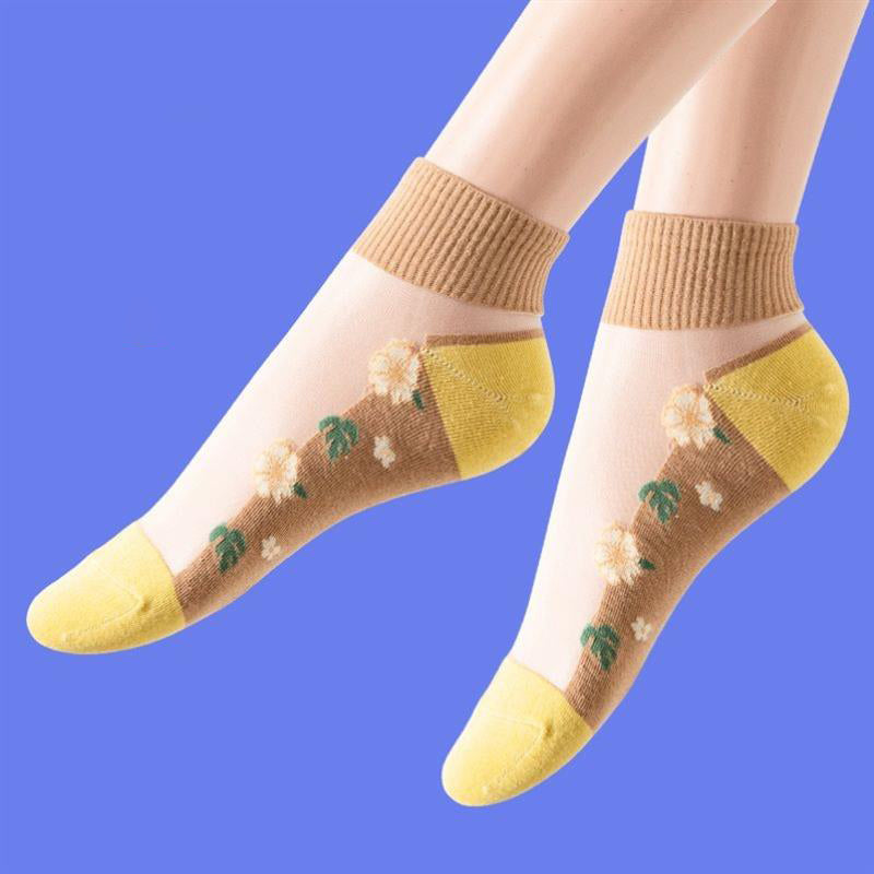 Chaussettes Fleuries Respirantes