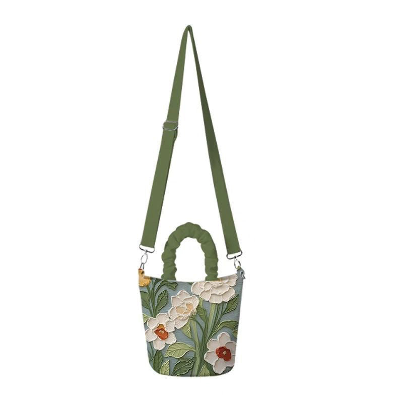 Sac À Motif Fleuri Vintage