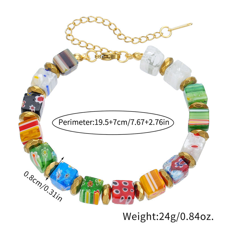 Bracelet De Perles Colorées Bohème