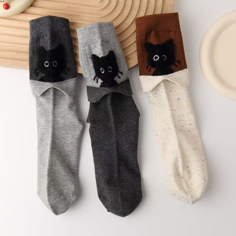 Chaussettes Créatives À Motif De Chat