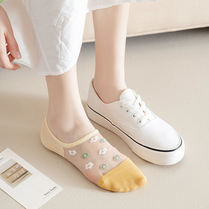 Chaussettes Fleuries Respirantes