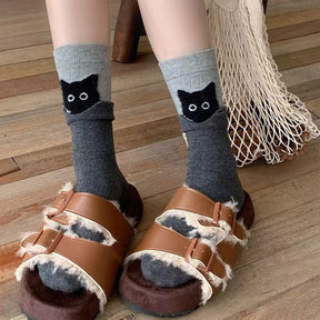 Chaussettes Créatives À Motif De Chat