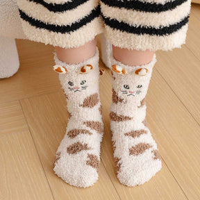 Chaussettes Chaudes De Dessin Animé