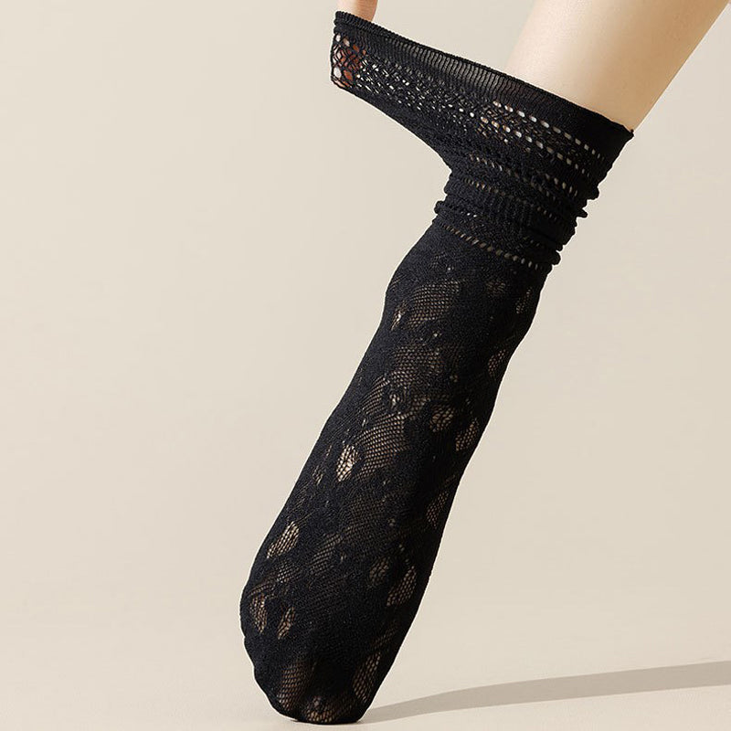 Chaussettes Respirantes En Dentelle