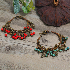 Bracelet Vintage Ethnique Cerise
