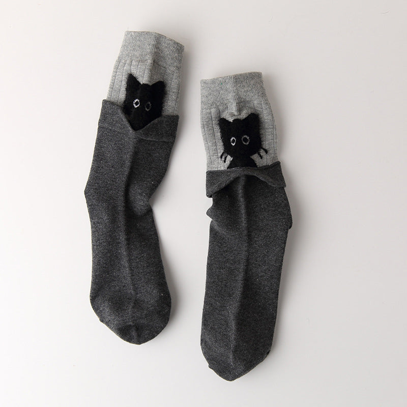 Chaussettes Créatives À Motif De Chat