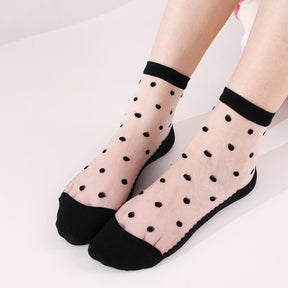 Chaussettes Respirantes À Pois