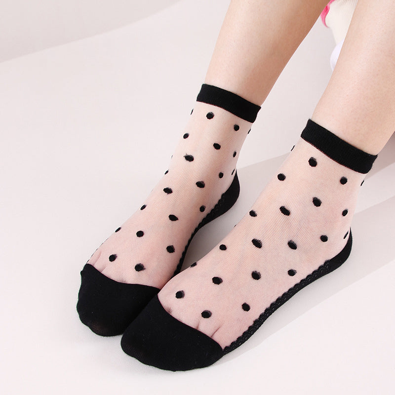 Chaussettes Respirantes À Pois