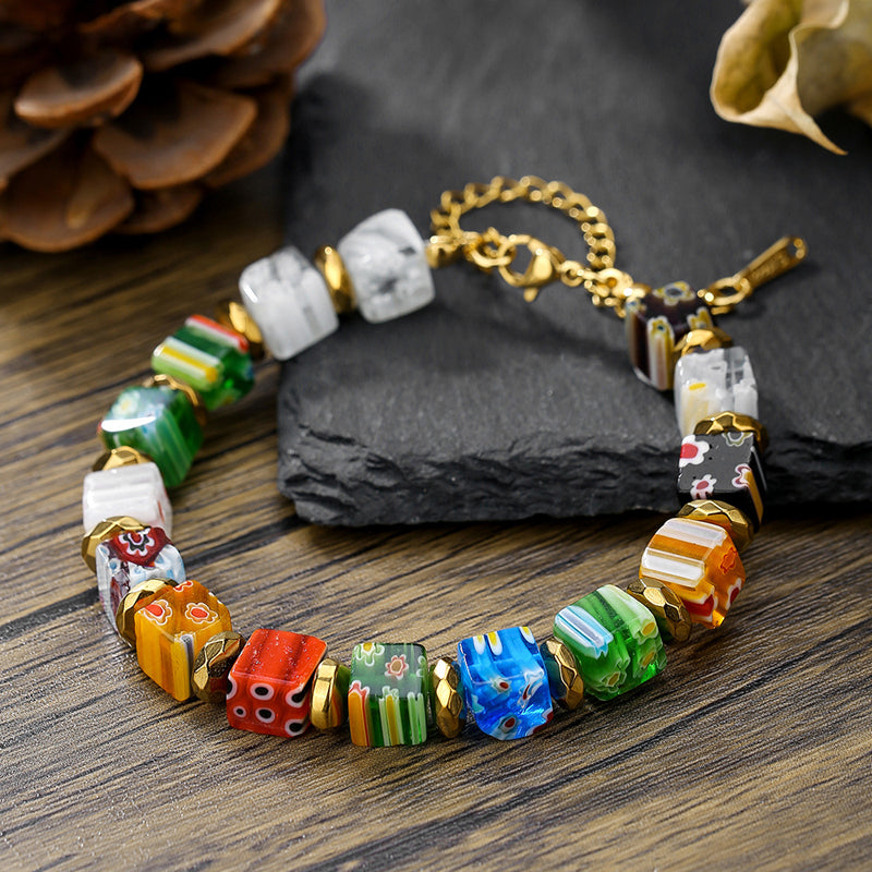 Bracelet De Perles Colorées Bohème