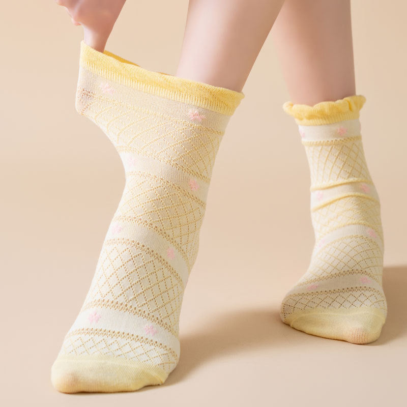 Chaussettes Fleuries Respirantes