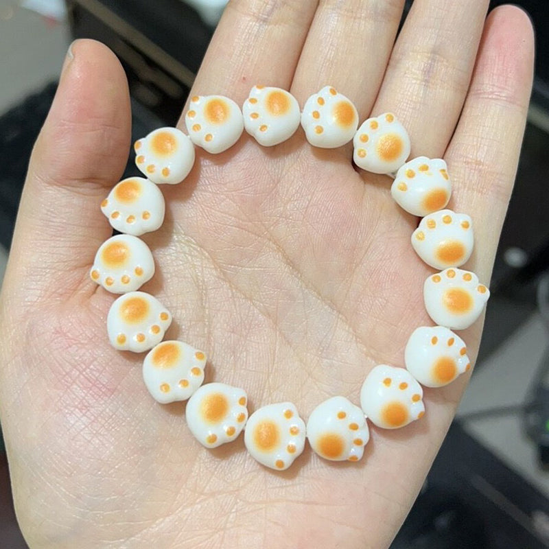 Bracelet De Perles Patte De Chat