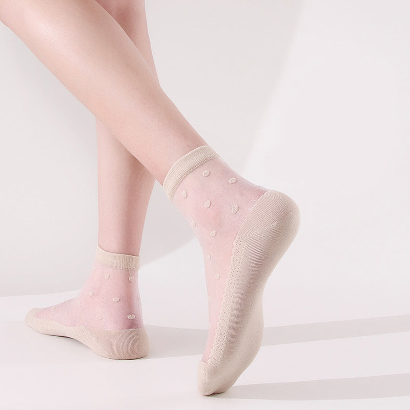 Chaussettes Respirantes À Pois