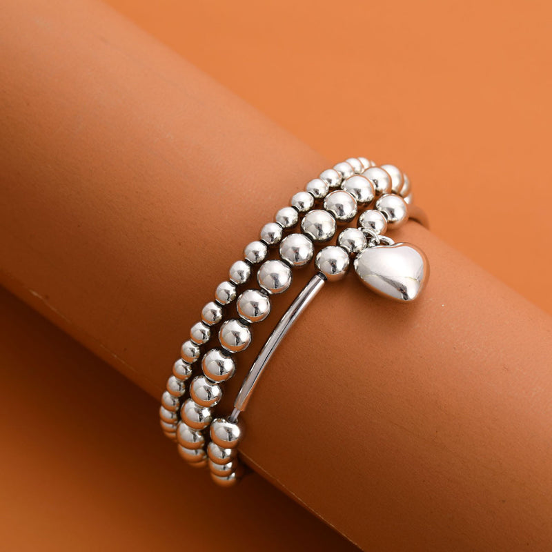 Bracelet Perlé Cœur
