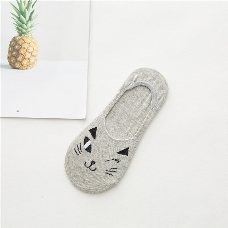 Chaussettes Décontractées À Motif Chat