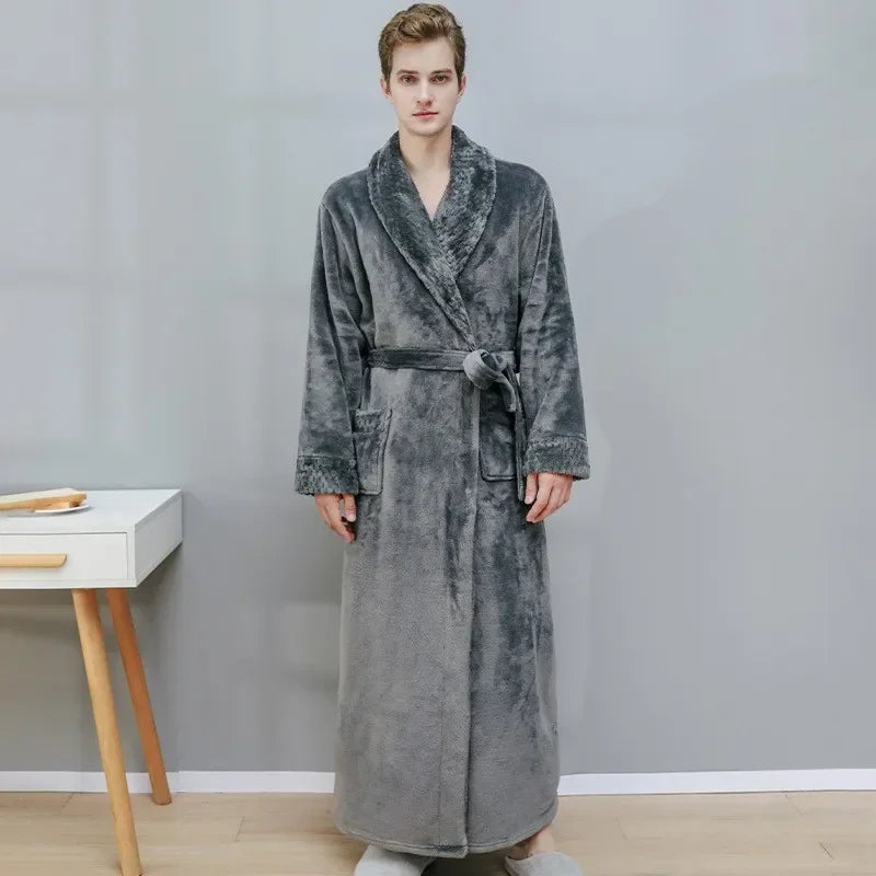 Peignoir long en velours