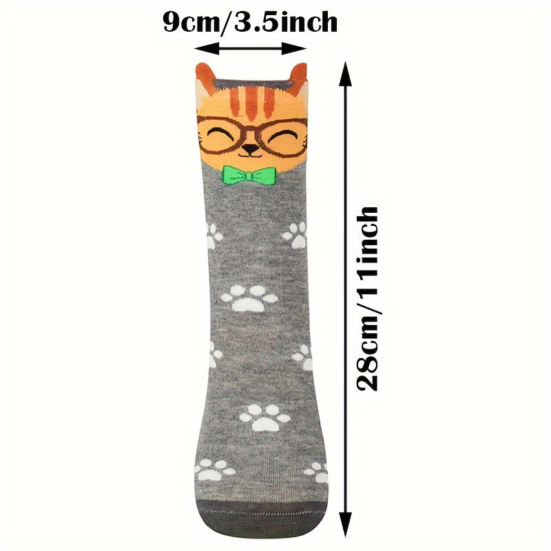 Chaussettes À Motifs De Chat Créatifs