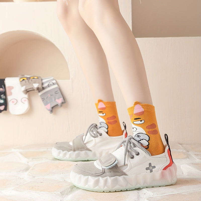 Lot De 5 Paires De Chaussettes De Dessin Animé