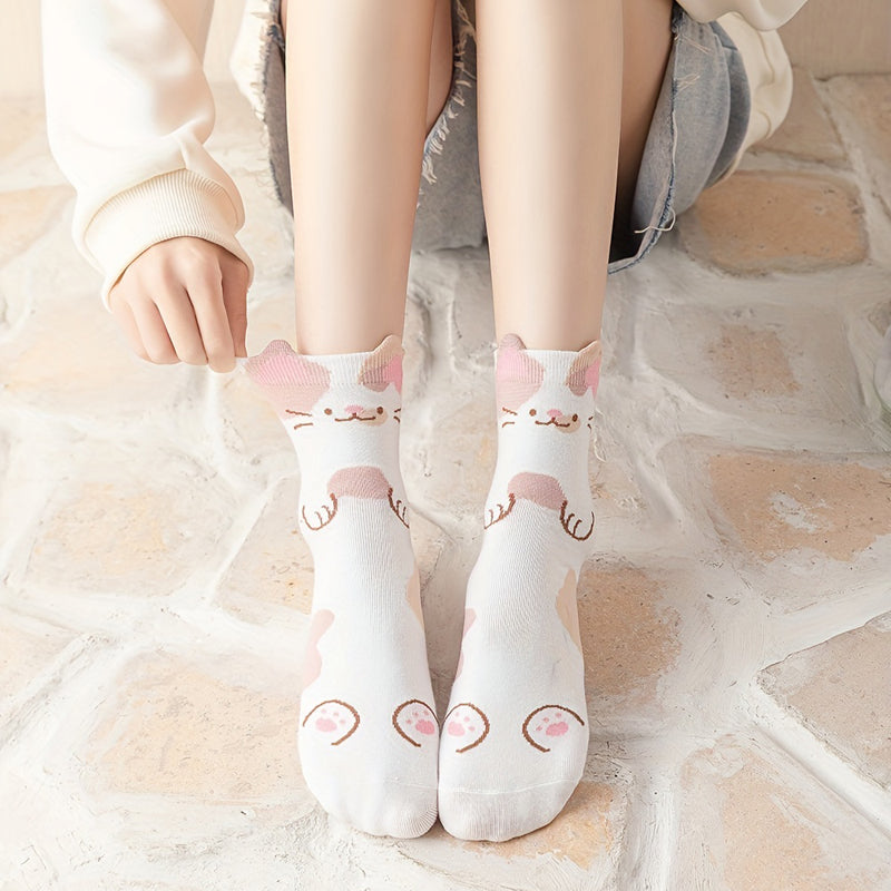 Lot De 5 Paires De Chaussettes De Dessin Animé