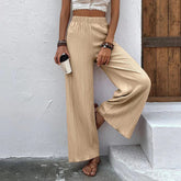 Pantalon Décontracté À Jambe Large