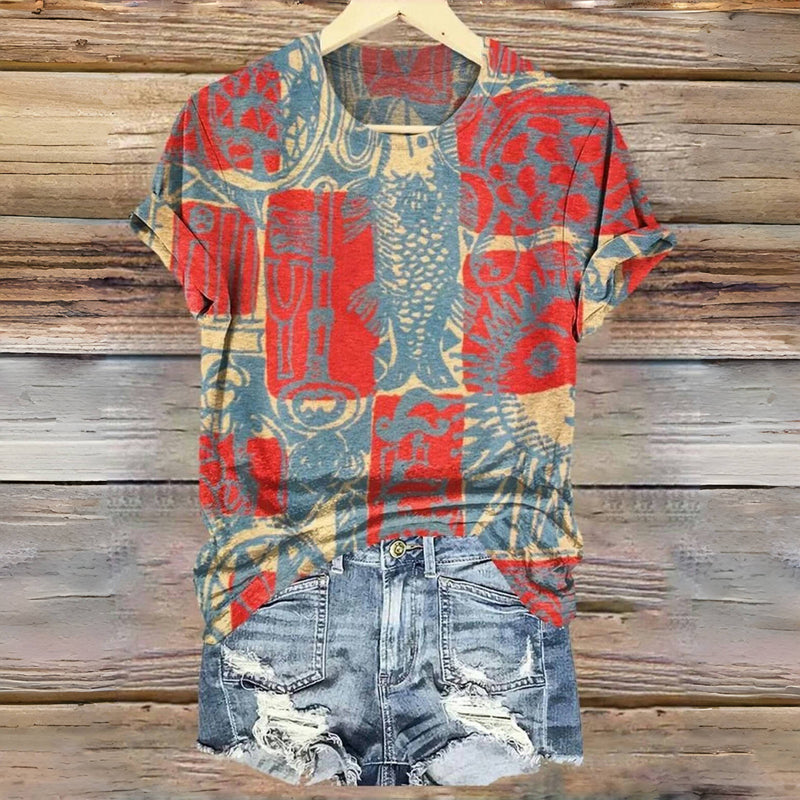 T-Shirt Vintage Décontracté