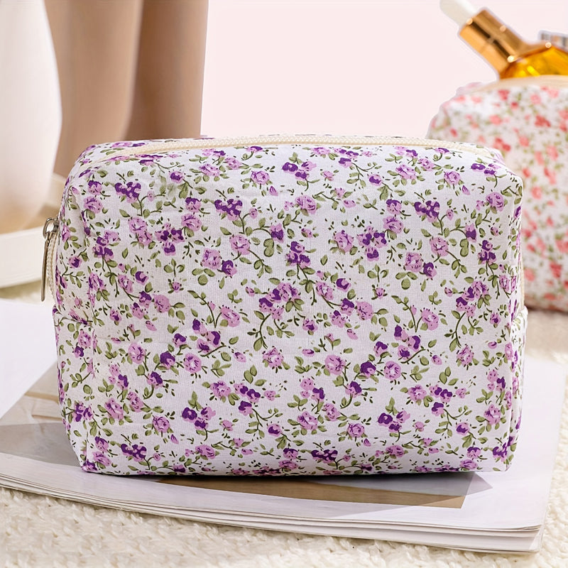 Trousse De Maquillage À Imprimé Floral