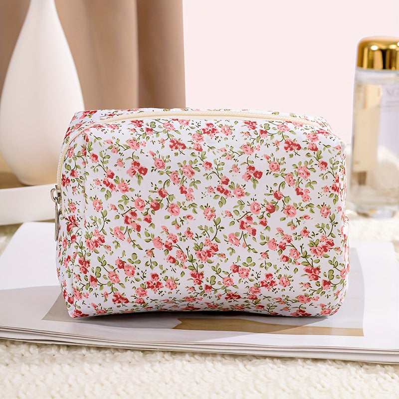 Trousse De Maquillage À Imprimé Floral