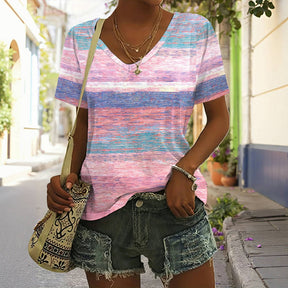 T-Shirt Dégradé Décontracté