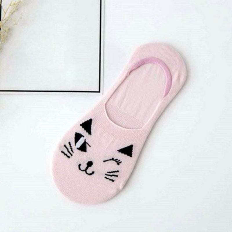 Chaussettes Décontractées À Motif Chat