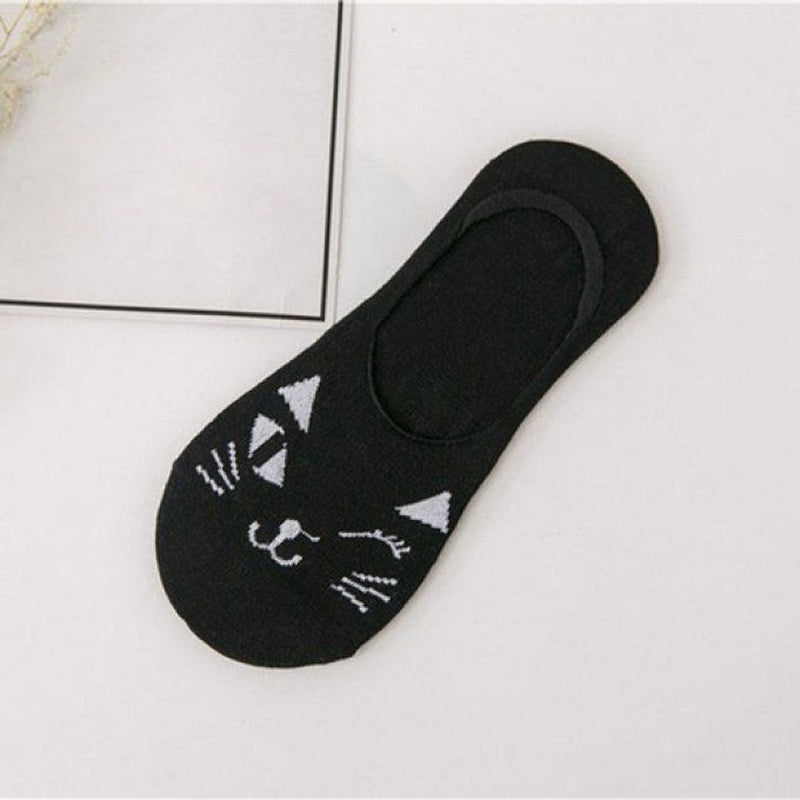 Chaussettes Décontractées À Motif Chat