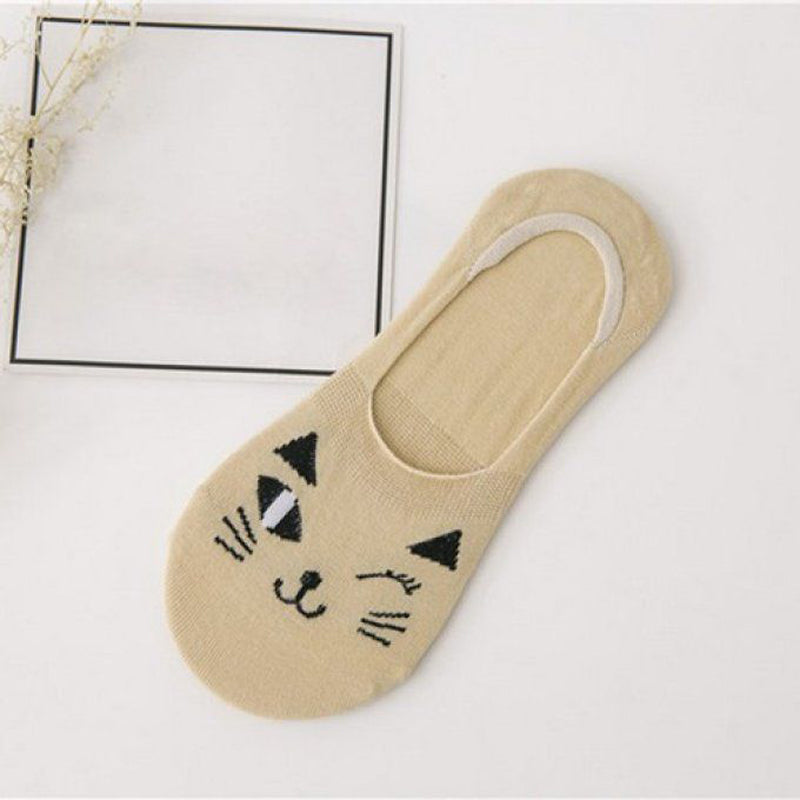 Chaussettes Décontractées À Motif Chat