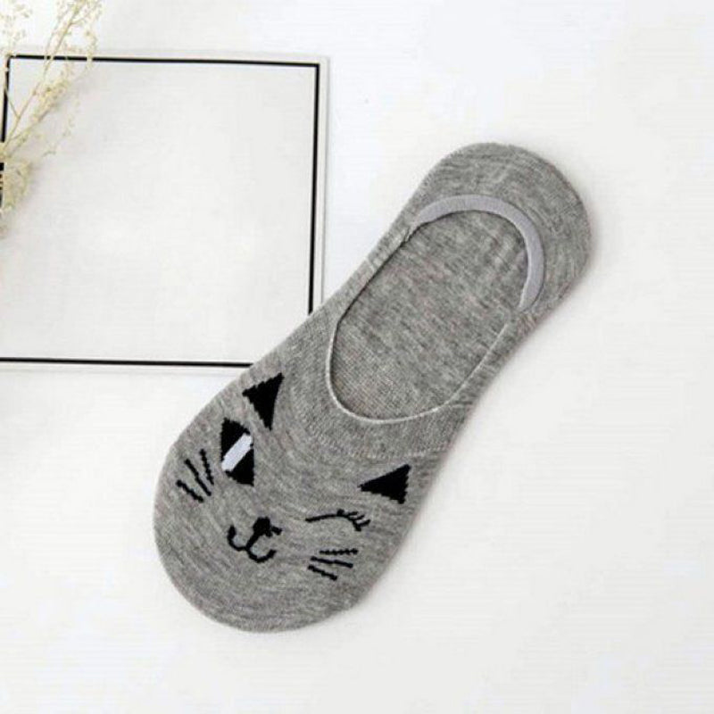 Chaussettes Décontractées À Motif Chat