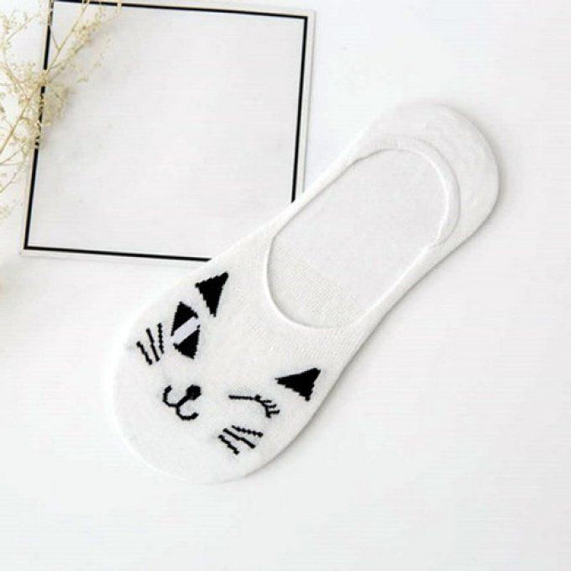Chaussettes Décontractées À Motif Chat