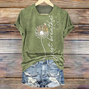 T-Shirt Vintage Imprimé Pissenlit