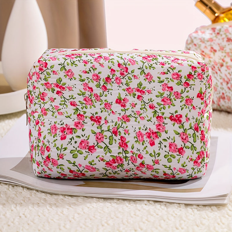 Trousse De Maquillage À Imprimé Floral