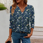 T-Shirt Décontractée À Imprimé Floral